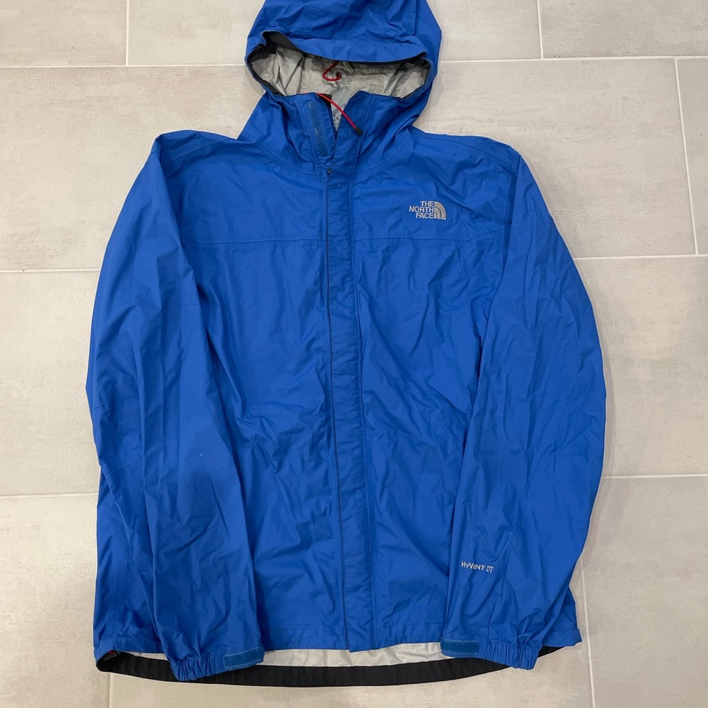 Blue north face windbreaker hyvent jacket